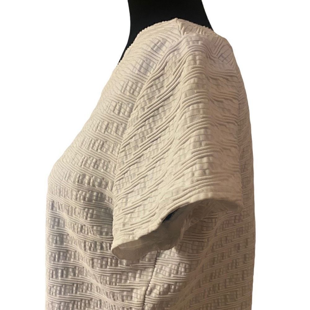 Talbots White Textured Pattern‎ Top - Picture 6 of 11